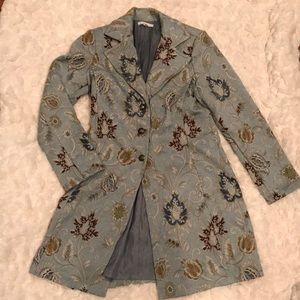 Cabi  Jacquard with Velvet Tie Belt